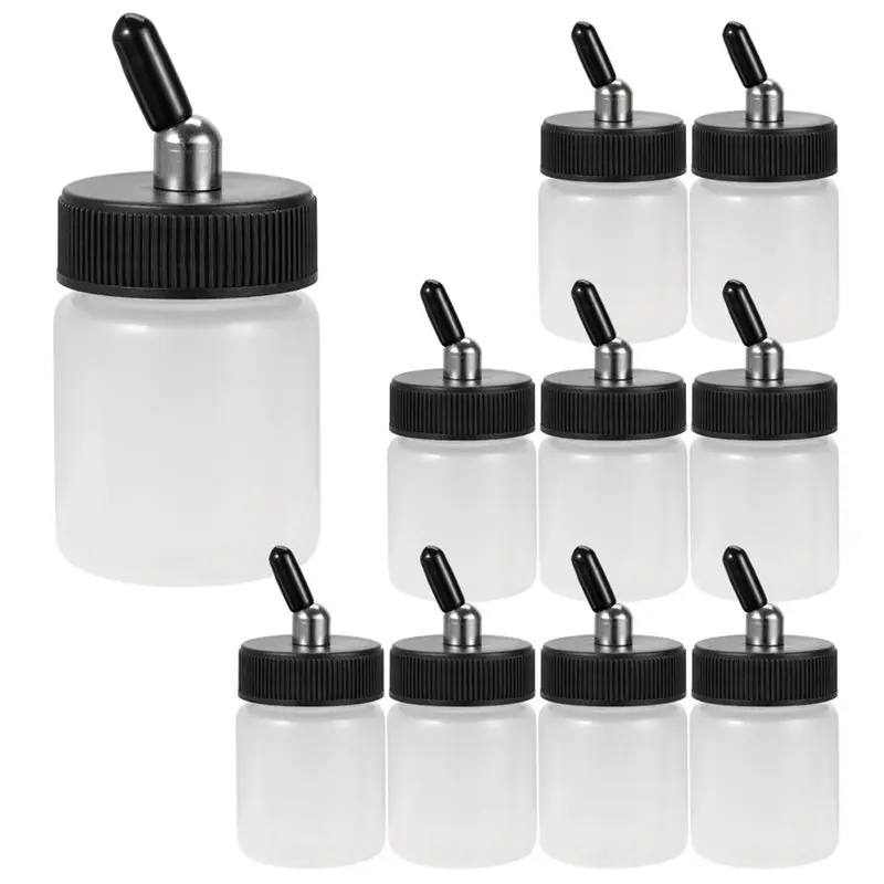 Exquisite-Plastic Bottle Dual Action Airbrush 10 Pcs 22CC Standard Suction Lid For Siphon Feed Systems