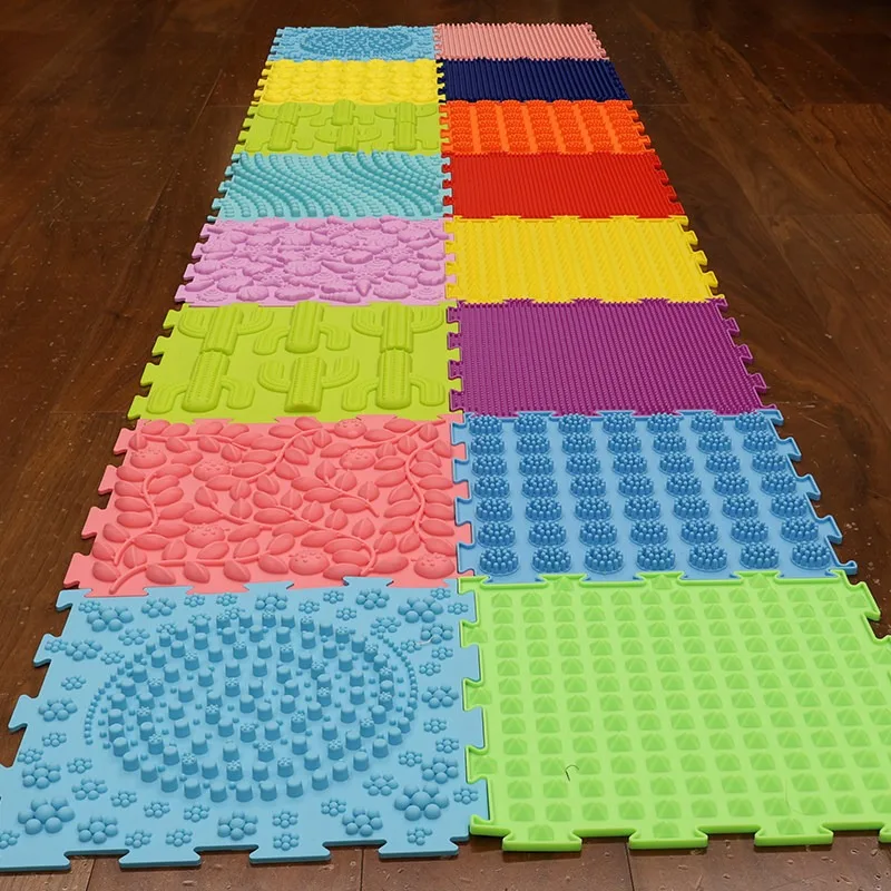 Soft Silicone Foot Acupressure Pad Multifunctional Sole Tactile Massage Mat For Children Sensory Integration Training