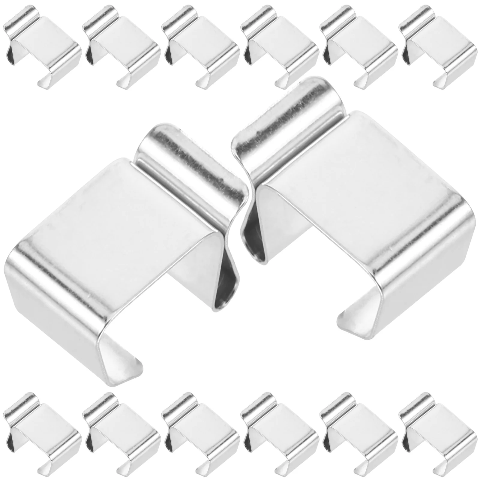 

50pcs Metal String Clips Outdoor Windproof Christmas Light Hooks Multi-Use Small Light Clamps Garland Hanging Supplies