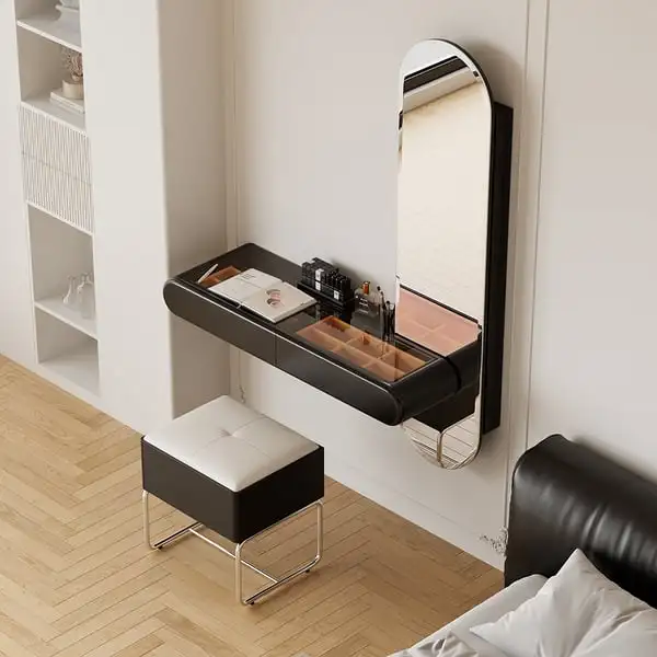 

Vanity Desk Makeup Dresser For Bedroom Set Modern Drawers Vanities Lights Designs Led Dressing Table With Mirror And One Drawer