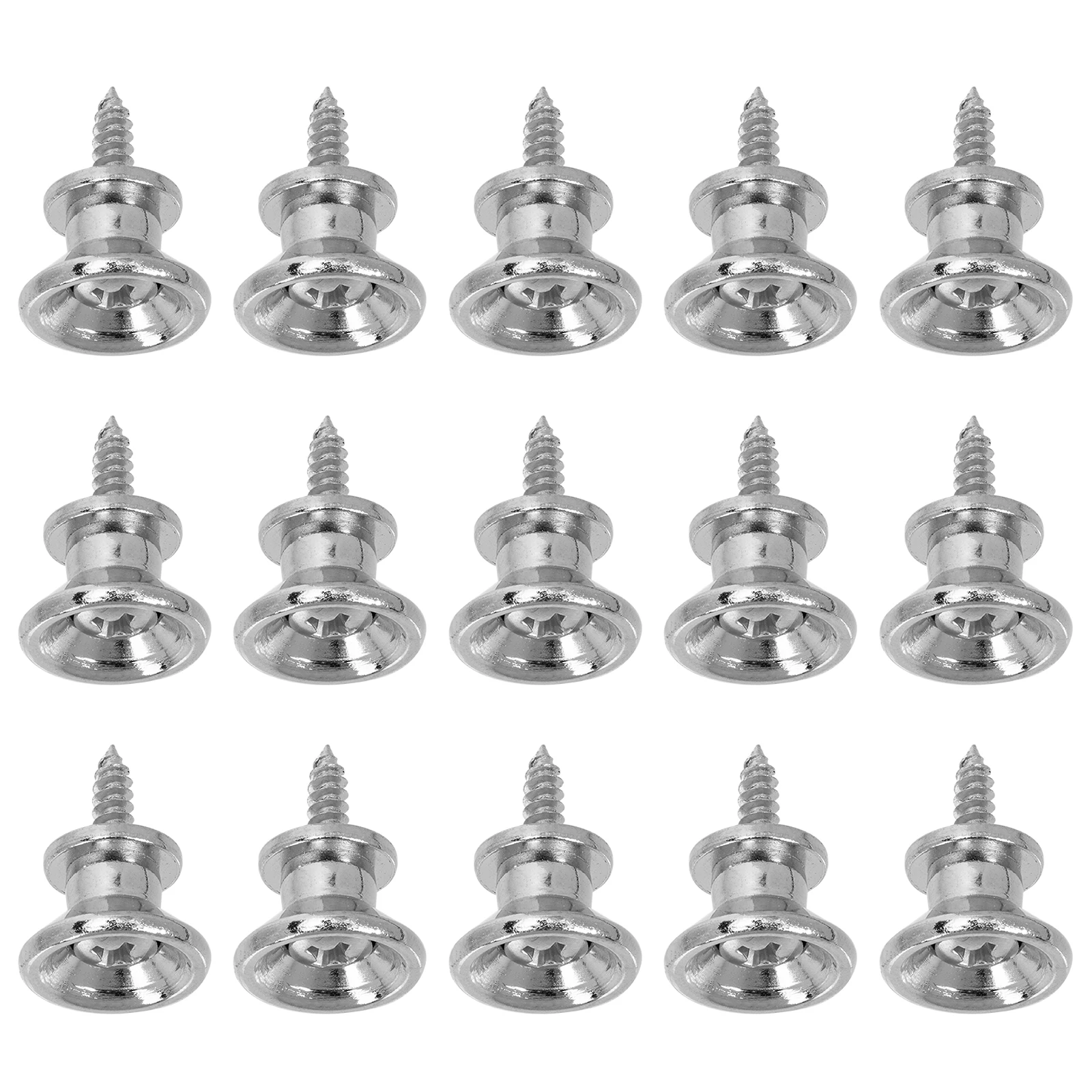 

15pcs Guitar Strap Buttons Durable Anti Slip for Acoustic Electric Bass Guitars Ukulele Strap Locks Nail Accessories Music