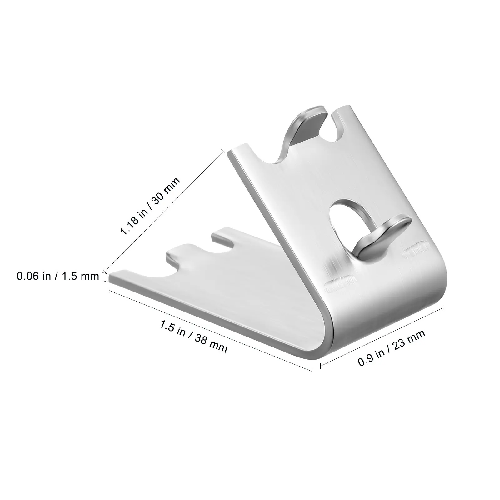 16Pcs 304 Stainless Steel Freezer Shelf Clips Heavy Duty Metal Fridge Cooler Shelf Support Buckles Replacement Parts
