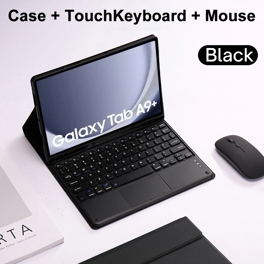 Tablet Case for Samsung Galaxy Tab A9 Plus 11inch Detachable Bluetooth Keyboard Case For Samsung Tab A9+ SM-X210N/X216/218 Funda