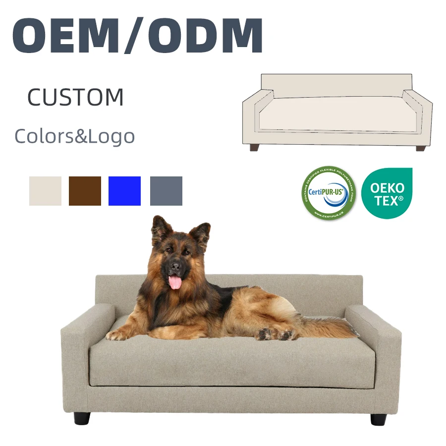 

Luxury Dog Bed Sofa Wholesale Pet Beds Customized Memory Foam Dog Bed