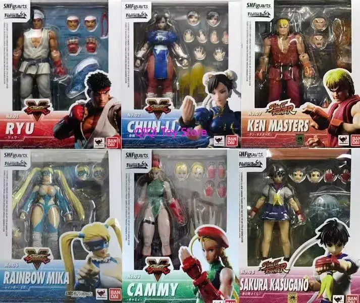

Bandai SHF Street Fighter 5 Ken Kasuga No Sakura Vega Haogui Shagat Longjiami White Qichuan Meihua
