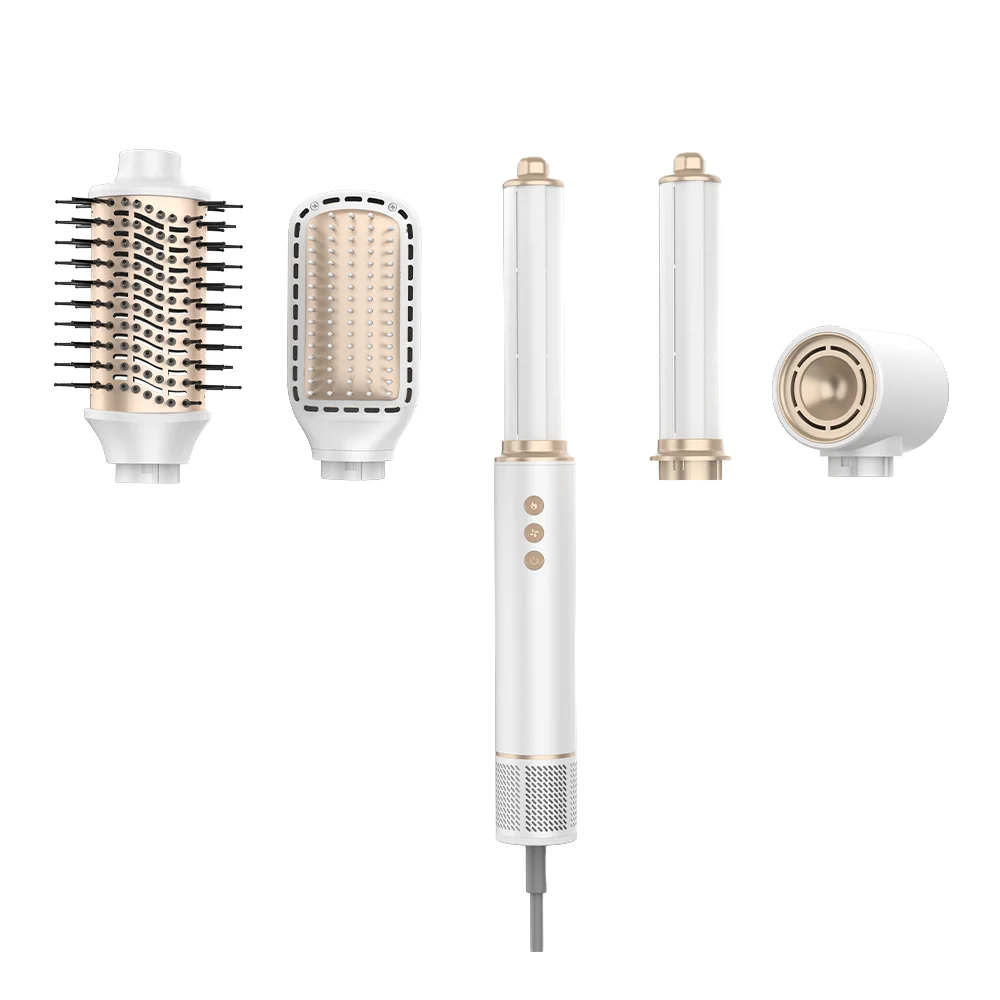 SMET Professional Hair Dryer Brush Set 1200W High-Speed Brushless Motor Negative Ionic Technology Dual Voltage All-In-One
