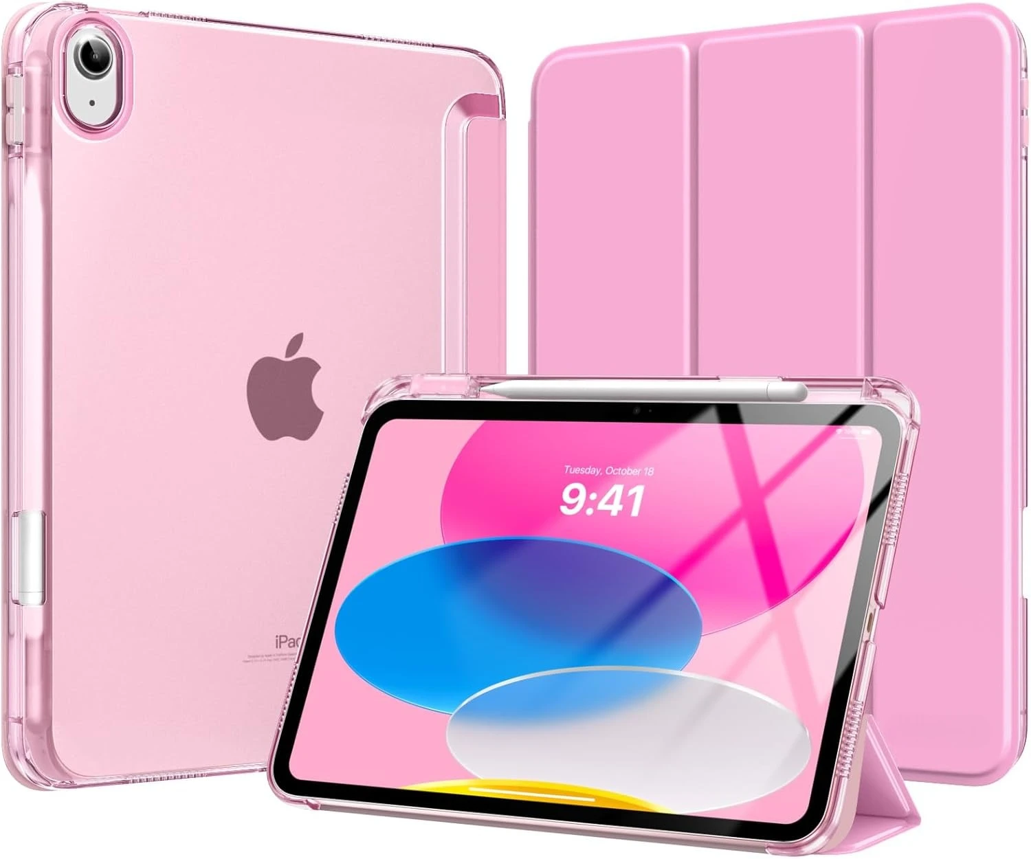 for iPad (A16) 11th Generation Case 11 Inch 2025, iPad 10th Generation Case 10.9 Inch 2022 with Pencil Holder, Slim Light