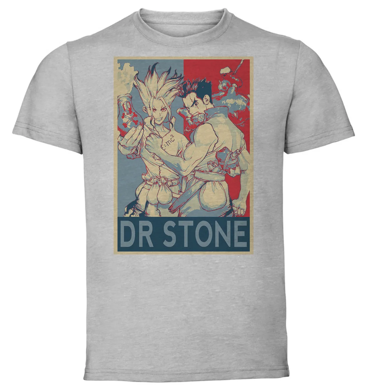 

T-Shirt Unisex Grey Propaganda Dr Stone Group