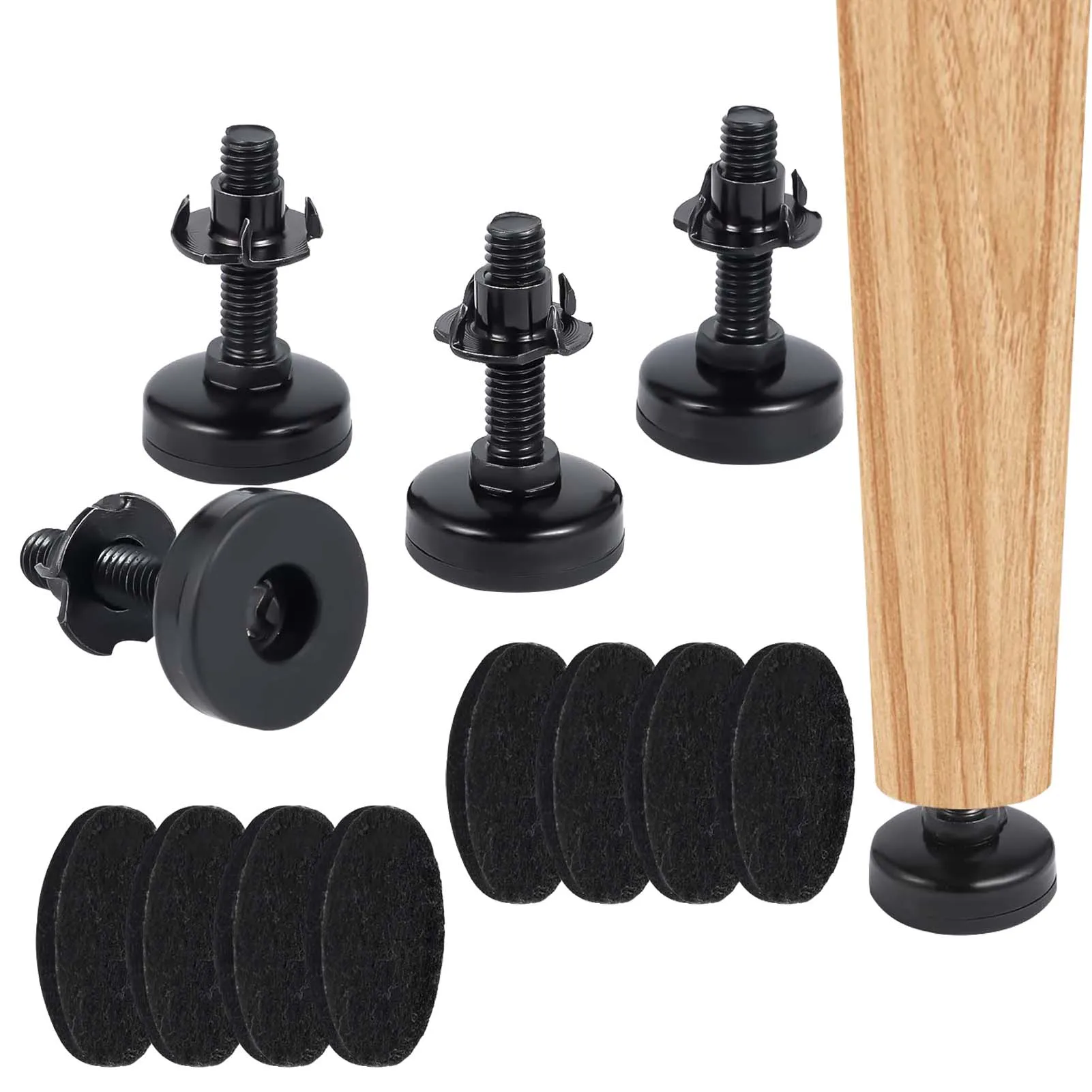 Furniture Levelers Adjustable Leveling Feet Heavy Duty Furniture Levelers Height Adjuster Tables Chairs Sofa Raiser