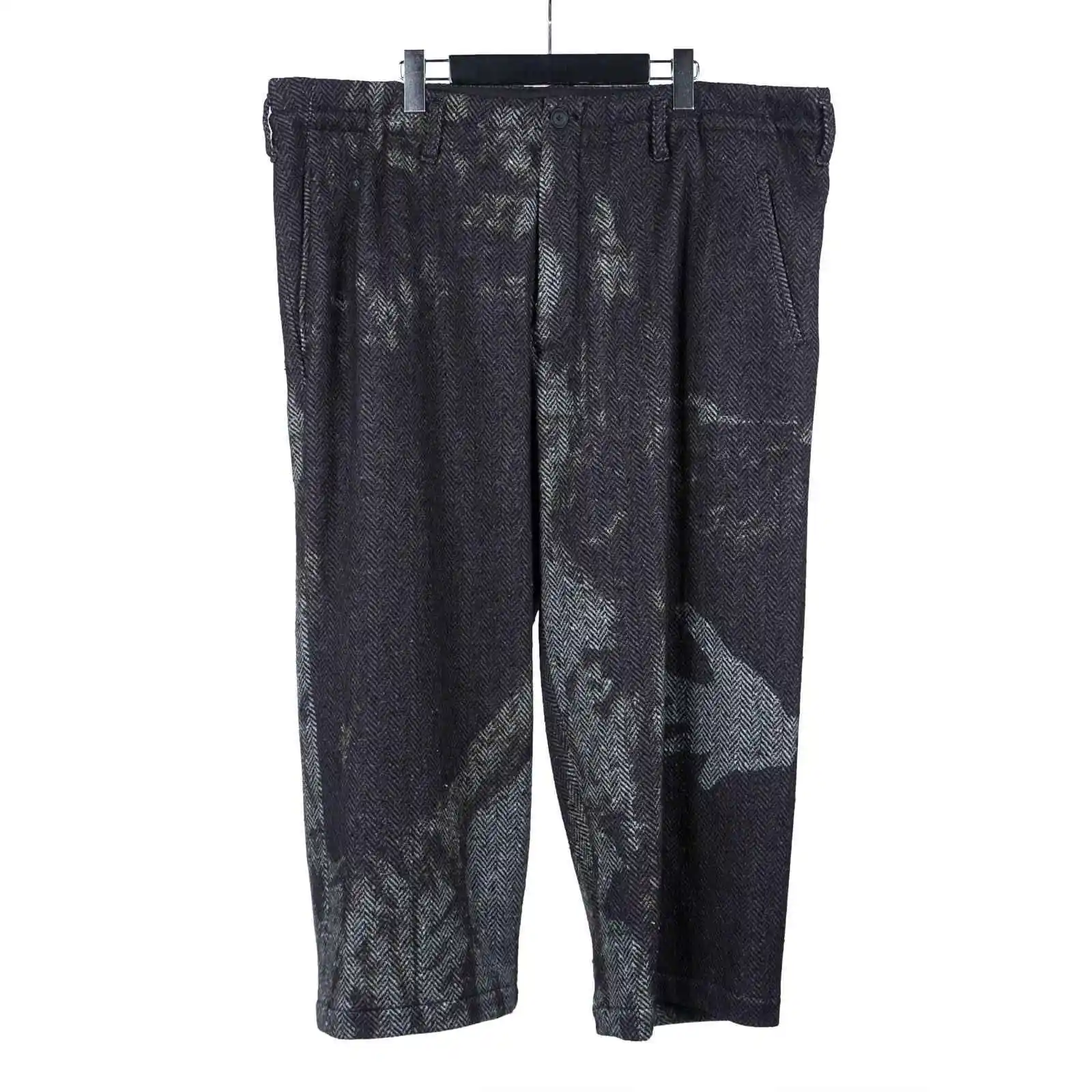 

TOP-YAMAMOTO Japanese original design printed loose trousers, versatile printed casual denim trousers, a trendy brand