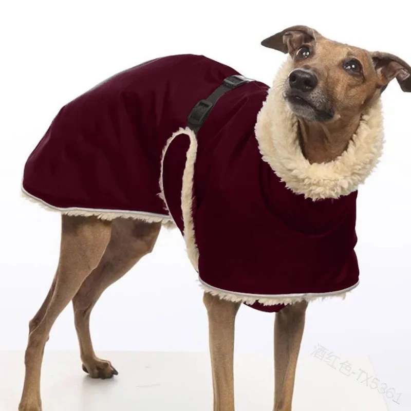 Large Dogs Clothes Dog Winter Warm Coat Pet Vest Pet Jacket Pet Jumpsuit Gray Dog Doberman  Dog Fleece Clothing