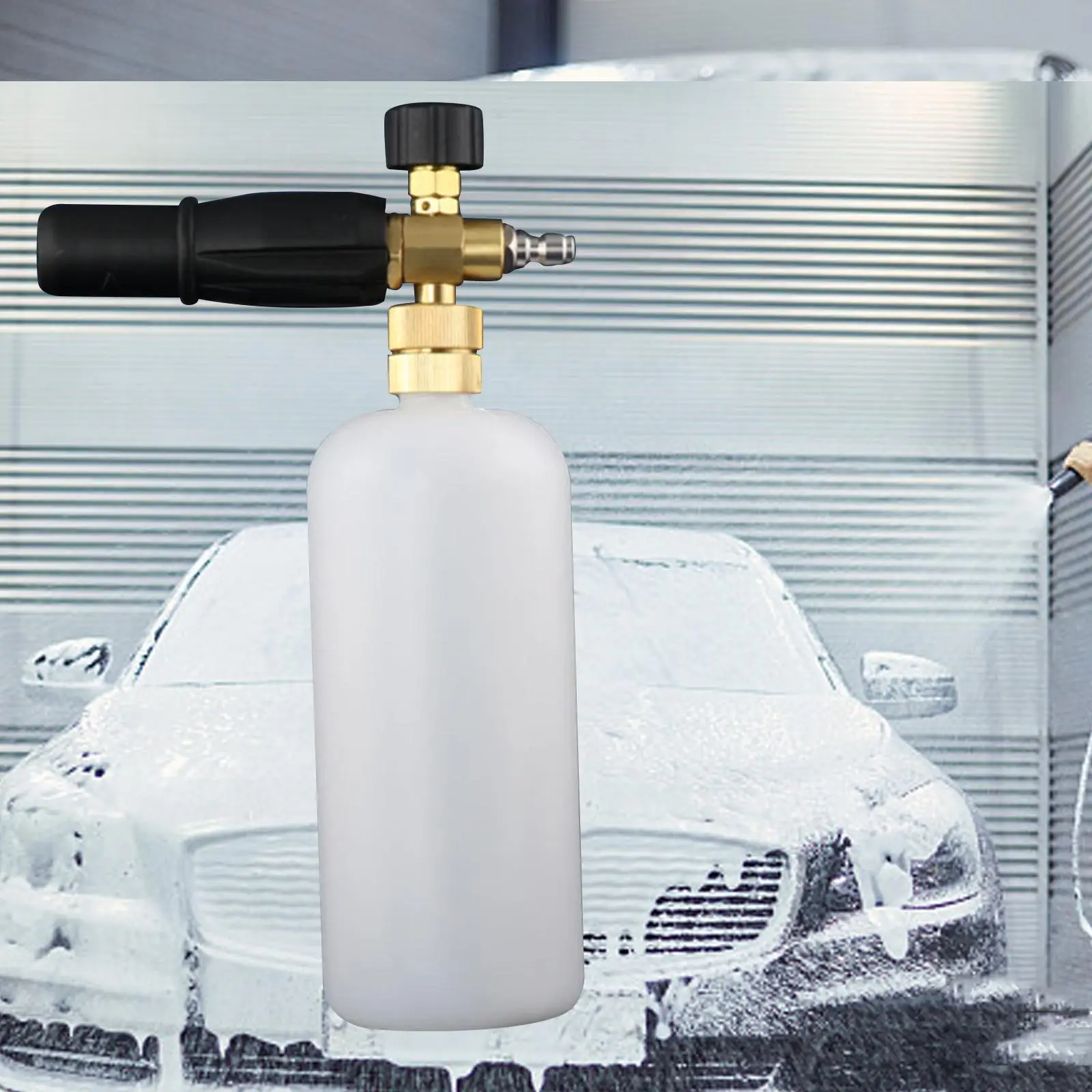 Car Wash Spray Bottle with Copper Adapter 1L Tank Car Snow Foam Sprayer for Foam Generator Snow Foam Lance Pressure Washer Parts