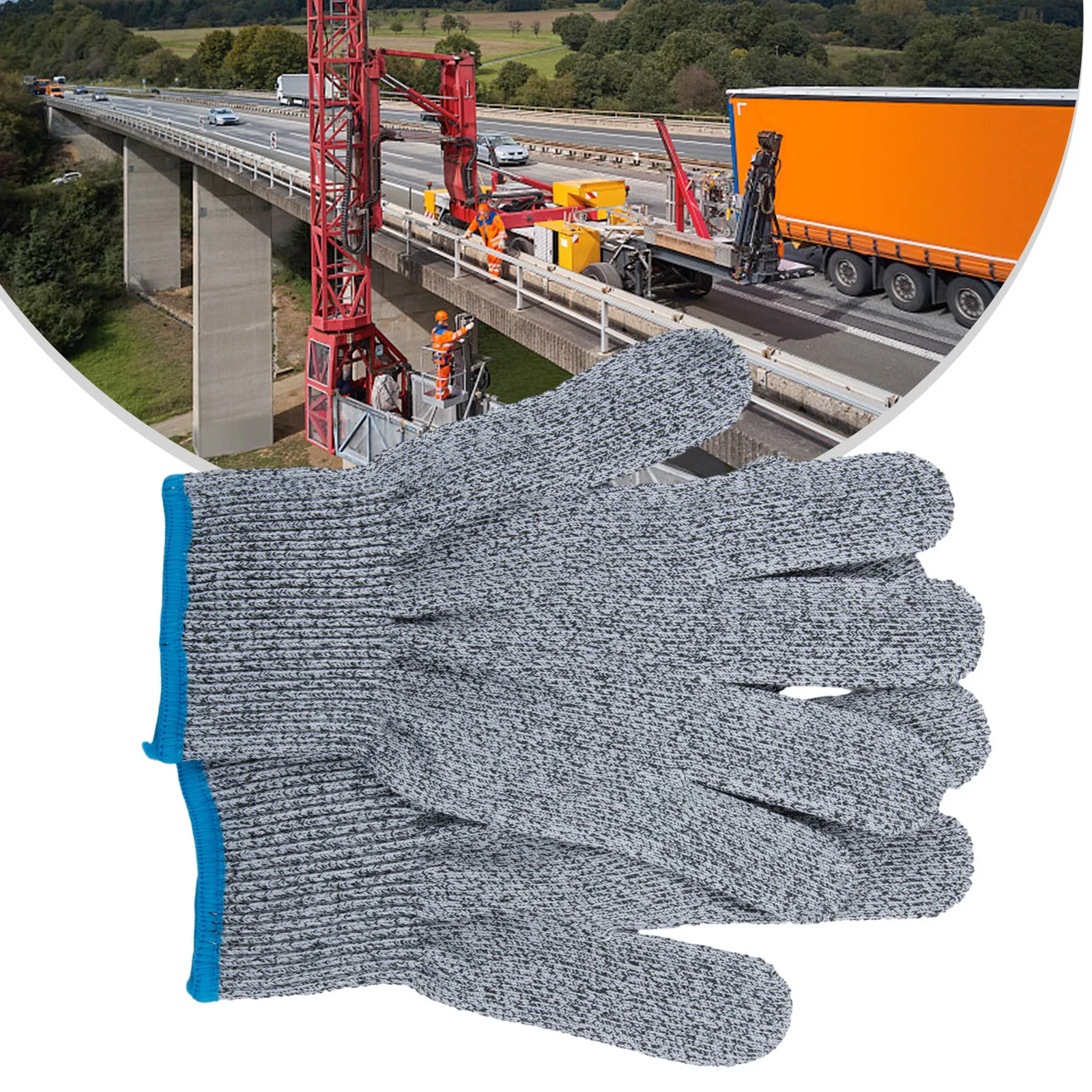 Cut-proof Cut Resistant Gloves Cut-resistant Gloves HPPE Hemp Gray High Protection Protective High Quality New