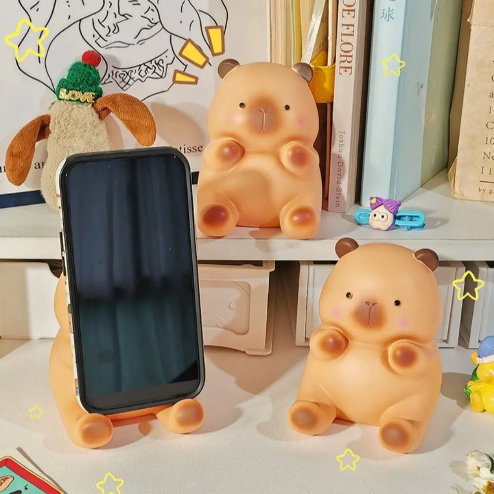 

Универсальный держатель для телефона с капибарой, портативные многофункциональные настольные украшения, мини-подставка для телефона, планшета