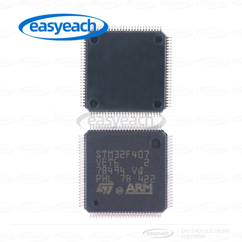 STM32F407VET6 STMicroelectronics LQFP-100 ARM Cortex-M4 32 بت متحكم MCUs