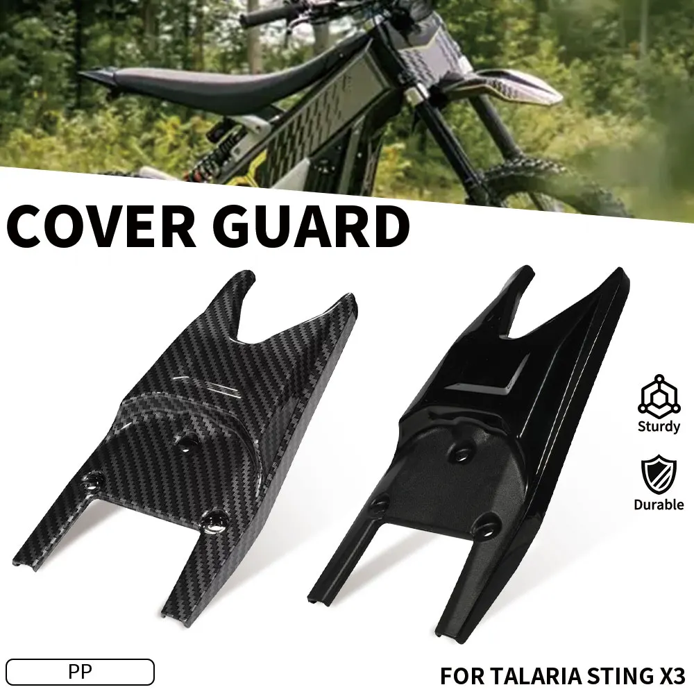 Motorradzubehör Heckabdeckung Schutzblech Kohlefaser Schwarz für Talaria Sting X3 Elektrofahrzeug Dirt Bike
