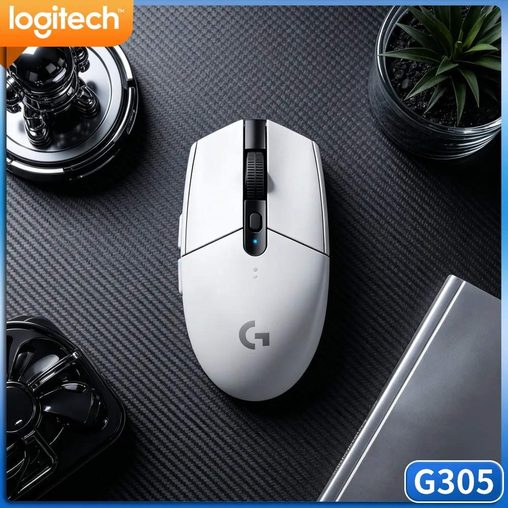 Logitech G305 LIGHTSPEED Wireless Gaming Mouse,HERO 12000 DPI Sensor,6 Programmable Buttons,250H Battery Life For PC Mac Gamer