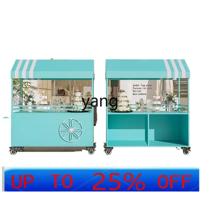 

LTT dining car food cart stall cart dessert snack cart promotion car