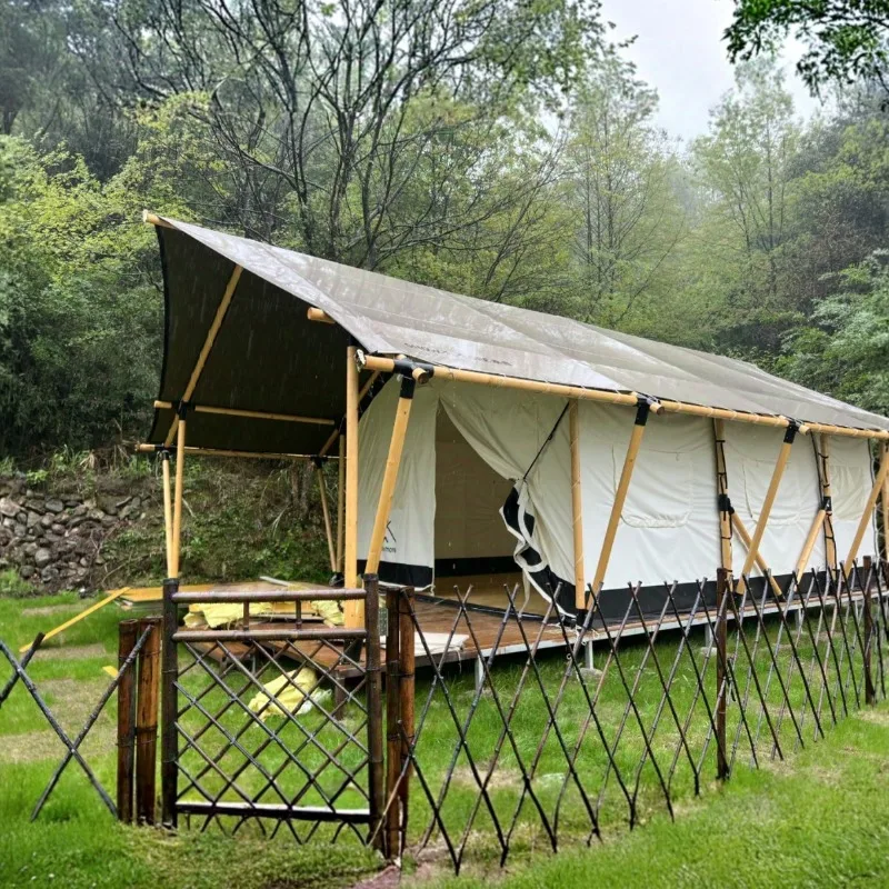 Outdoor camping family high-end tent four-season universal tent
