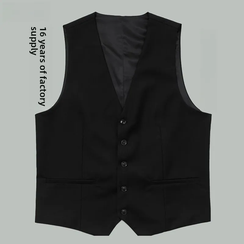 

Slim Fit Korean Sle Men's Vest Wedding omsmen Suit Jaet M Attendee Formal Wear Ultra Slim Fibre Mixed Long Sve