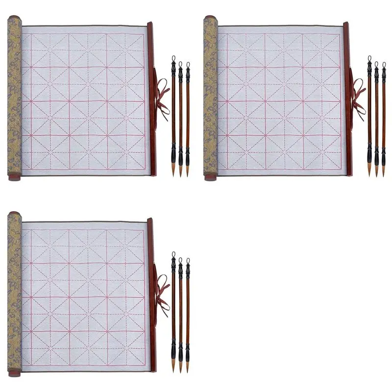 qwe-3x-水書き魔法布インクレス中国書道セット-9-本セット伝統的な書道筆ペンセット-2