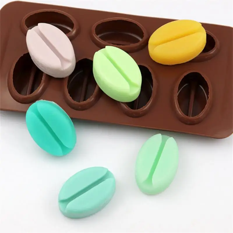 Large Capacity Ice Mold Coffee Bean Ice Tray Reusable Silicone Ice Maker Popsicle Dessert DIY Maker Tool Household Accessories