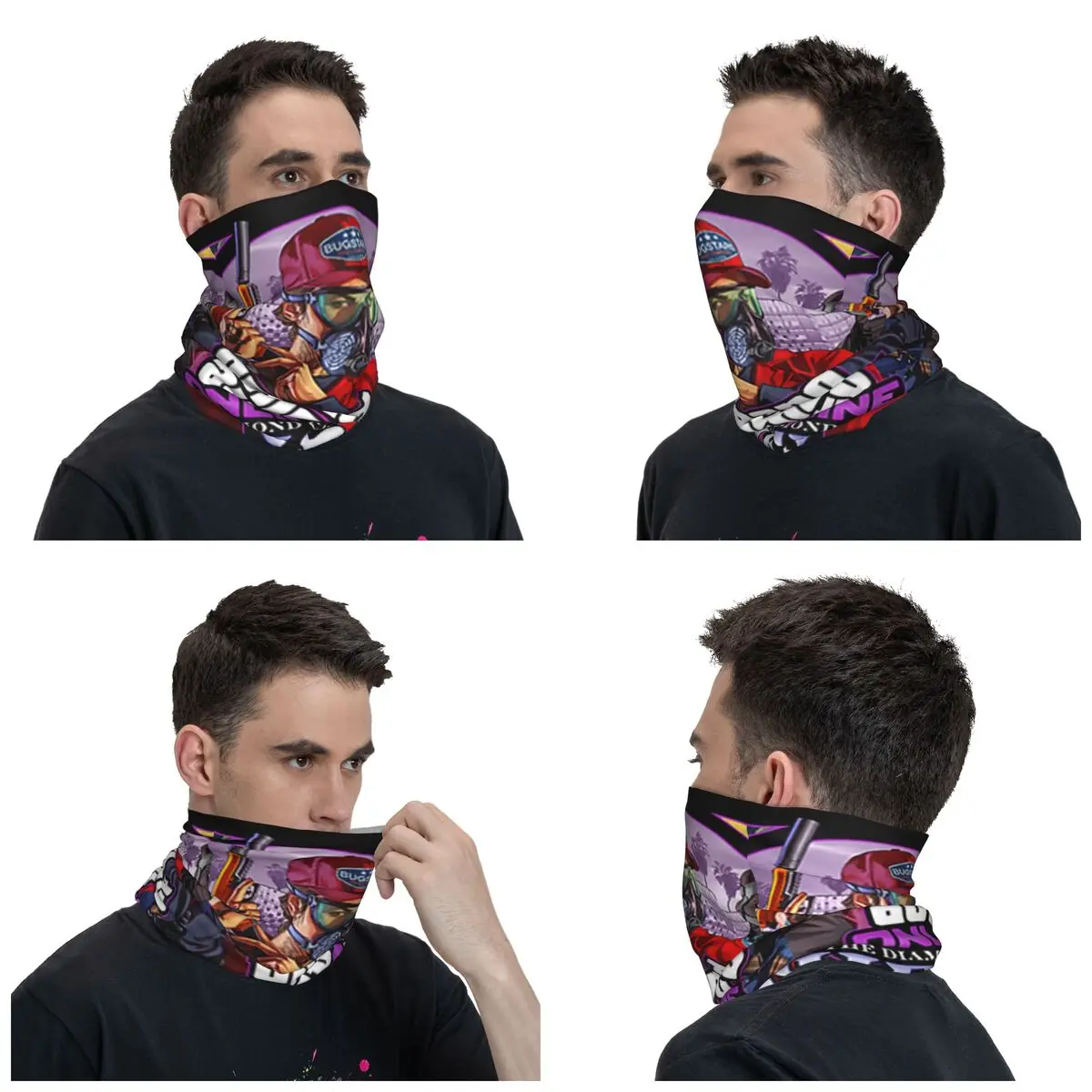 GTA Online The Casino Heist Winter Headband Neck Warmer Women Men Hiking Camping Tube Scarf Grand Theft Auto Face Bandana Gaiter