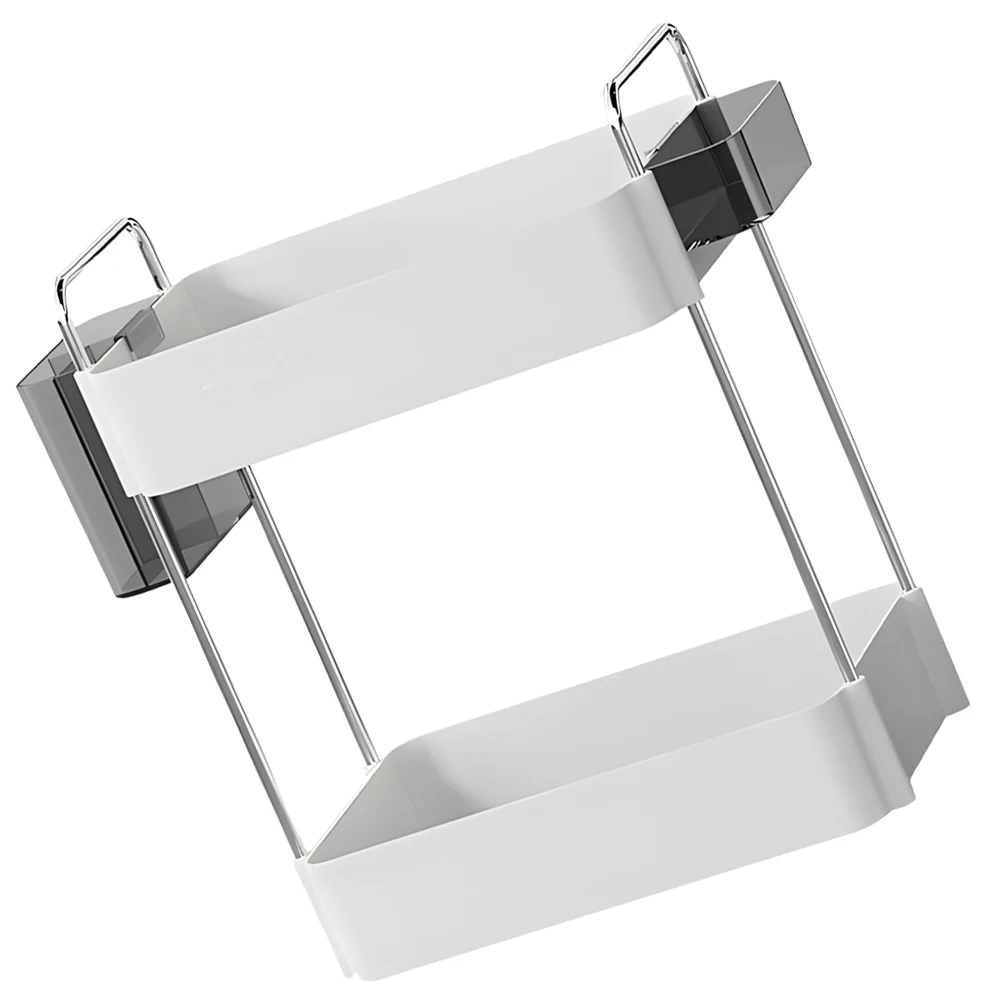 

Double White Bathroom Bathroom Tray Rack Shelf Makeup ganizer Vanity Accessories Holder Toiletry Storage