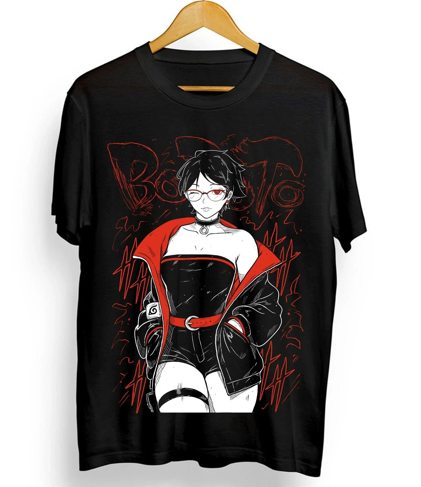 Sarada Uchiha تي شيرت ناروتو Rasengan Itachi Uchiha Jiraiya أنيمي المتضخم الرجال النساء قصيرة الأكمام عادية المحملة القطن الشارع الشهير