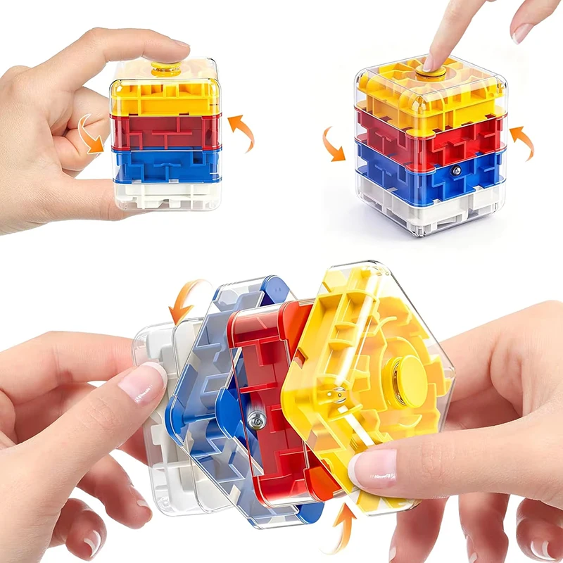 3D Maze Rotating Decompression Toy Children's Maze Creative Logical Thinking Stress Resistance Educational Toy