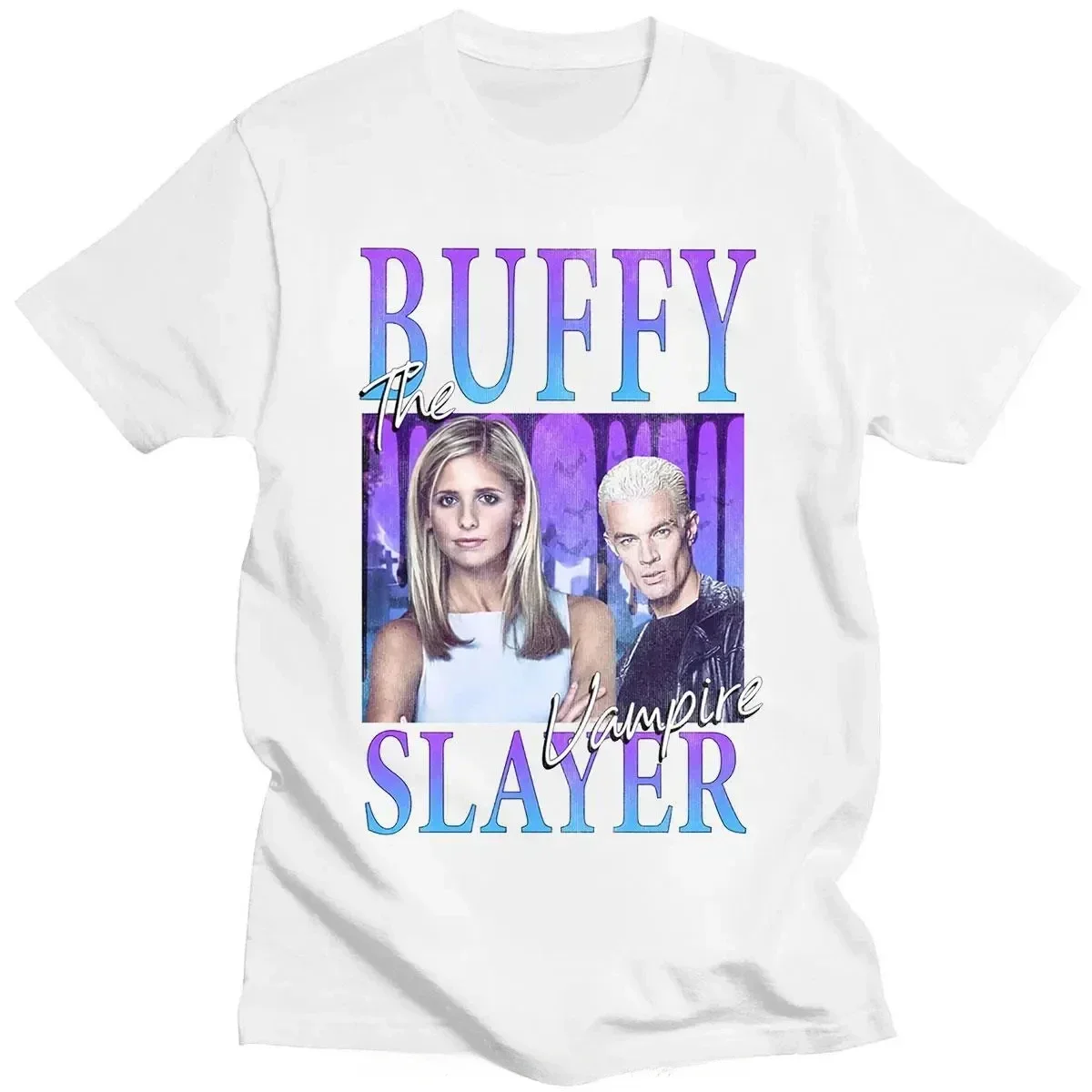 Buffy The Vampire Slayer Print T Shirt Men Women Fashion Casual Funny T-shirt Harajuku Streetwear  Tops