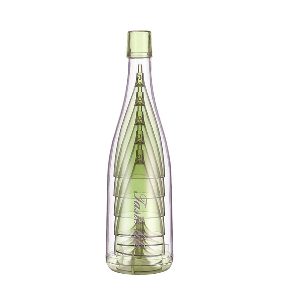 5 Stuks Opvouwbare Wijn Glazen Opvouwbare Plastic Champagne Fluiten Plastic Roosteren Champagne Fluiten Voor Thuis Dagelijks Leven Feest Verjaardag