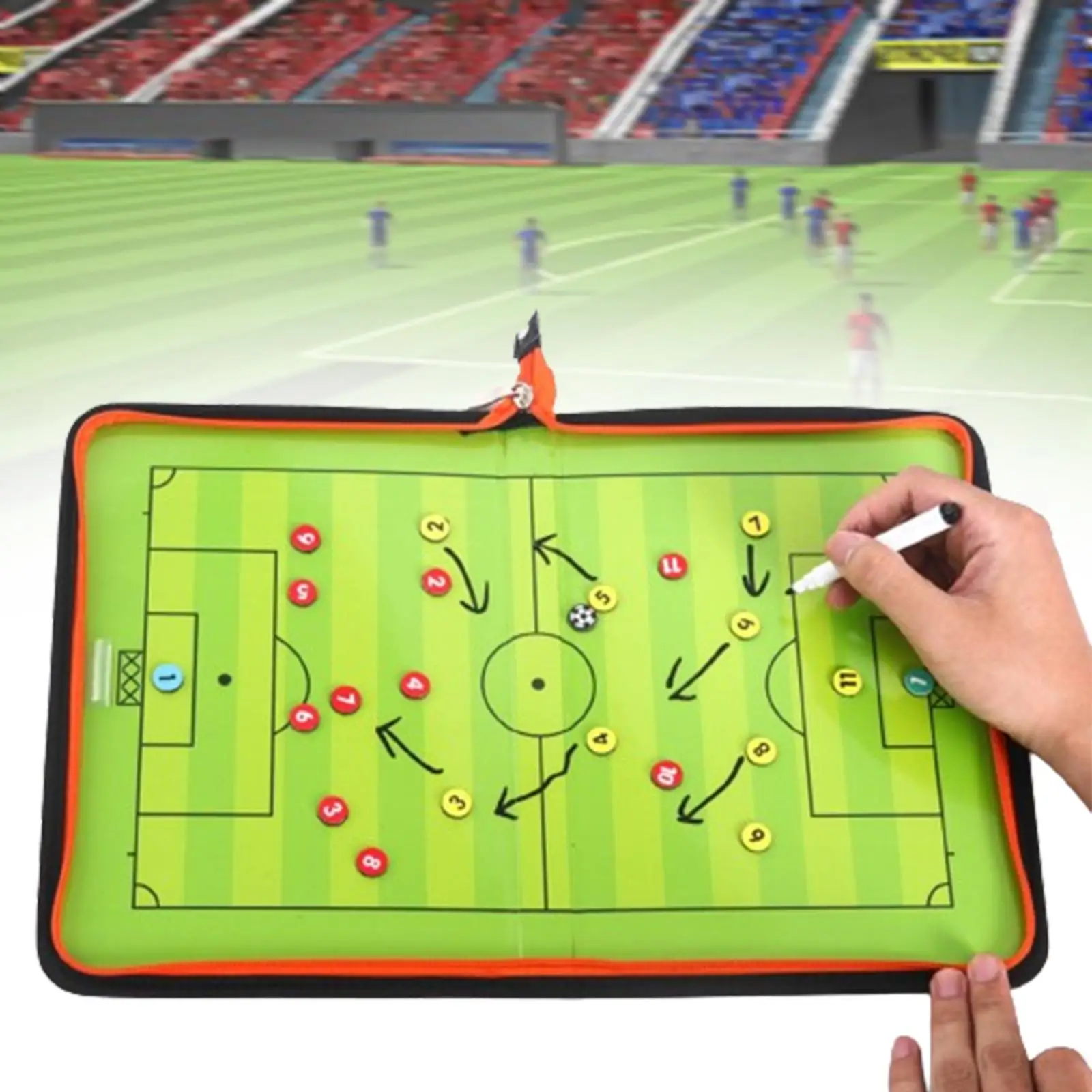 

Soccer Coaching Board Foldable Professional Display Board Tactic Board