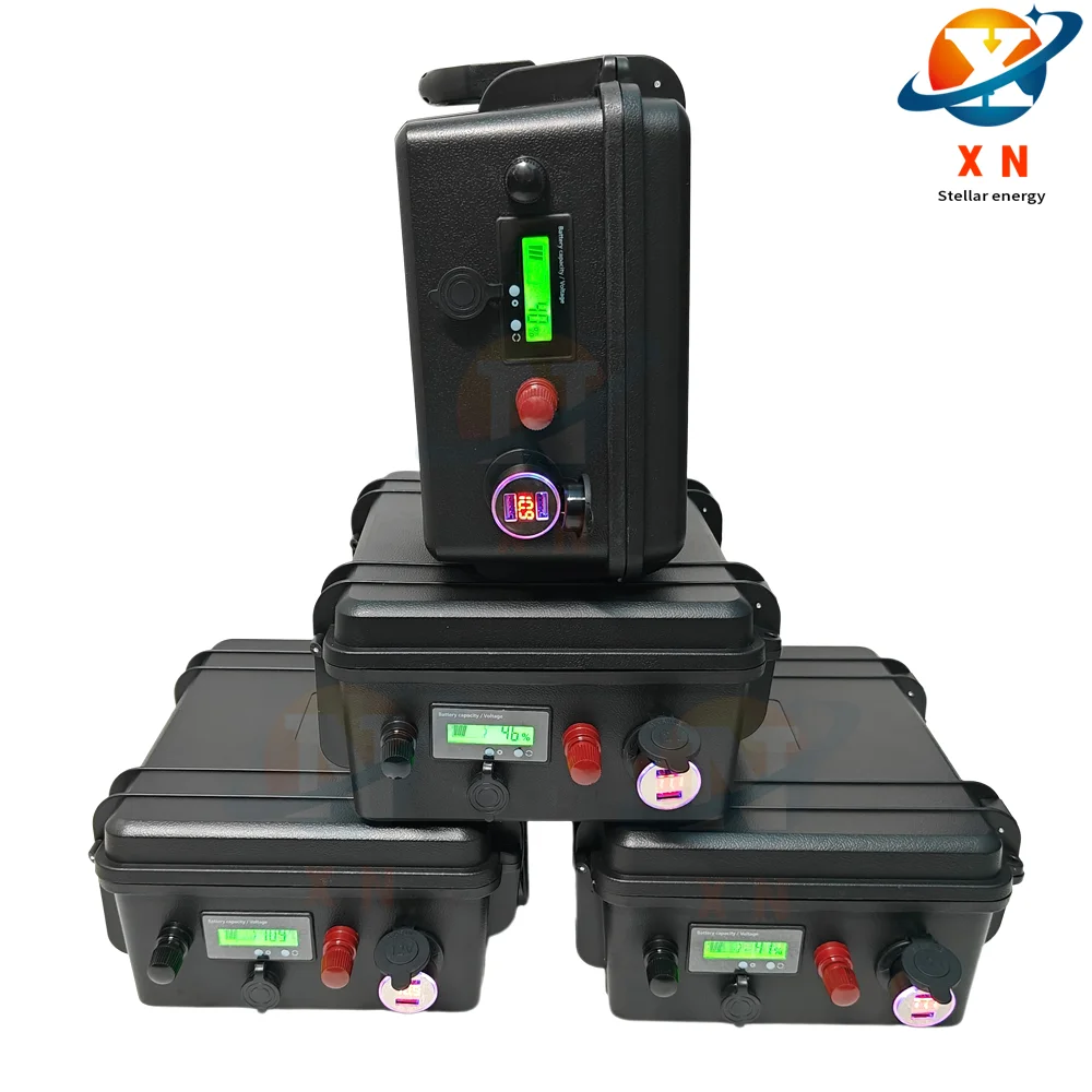 waterproof 12V 60Ah 80Ah 120Ah 150ah 180ah 200ah Lithium ion battery for trolling motor boat +10A Charger