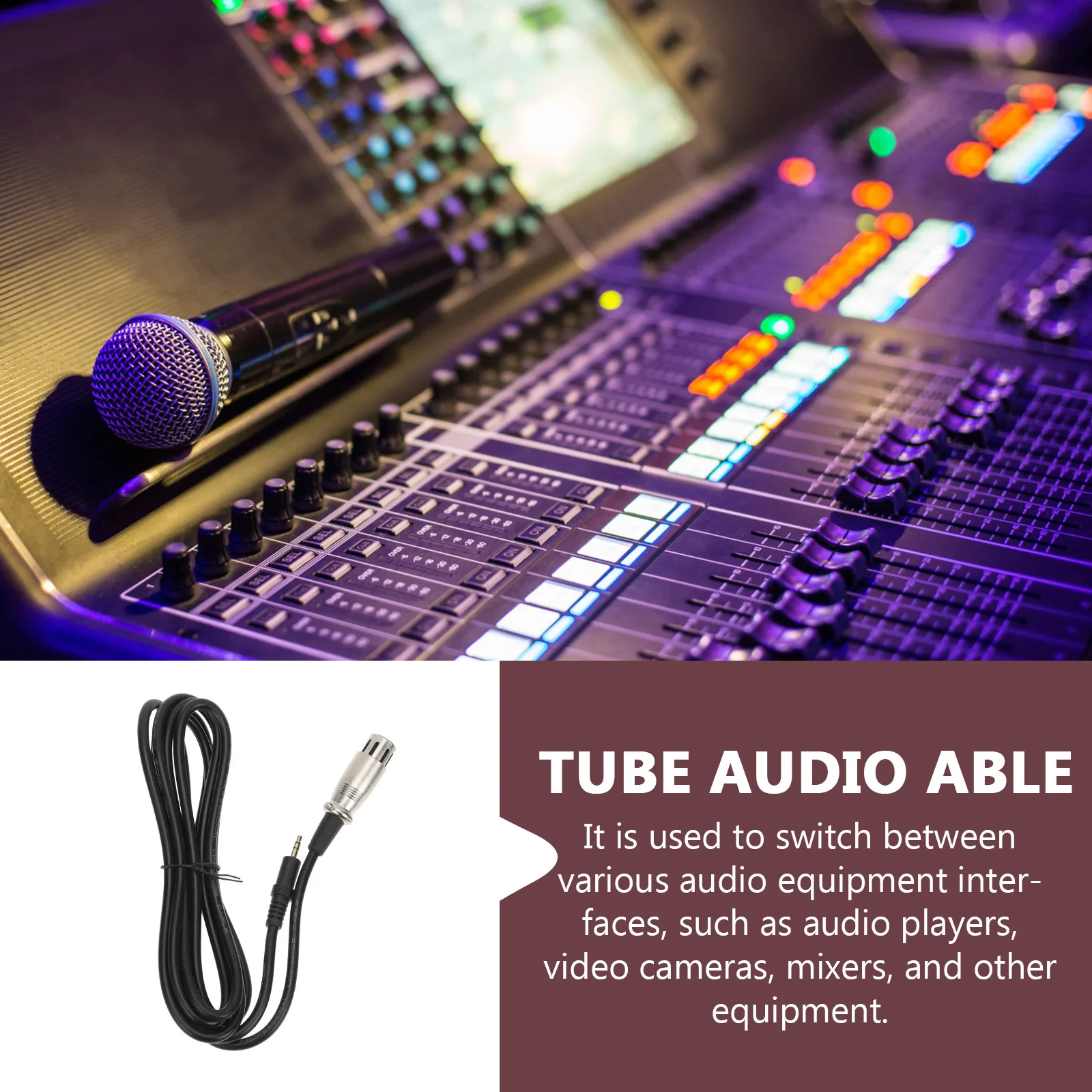 

Heavy Duty Audio Cable 3Ft 6Ft 10Ft Superior Conductivity Low Interference Perfect for Connecting Audio Devices Like Mixers