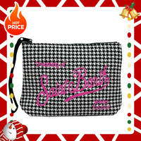 HOT SAINT BARTH 2025 New Chitose Black Canvas Handbag Clutch Bag Diving Handbag material waterproof cloth Luxury goods Cosmetics