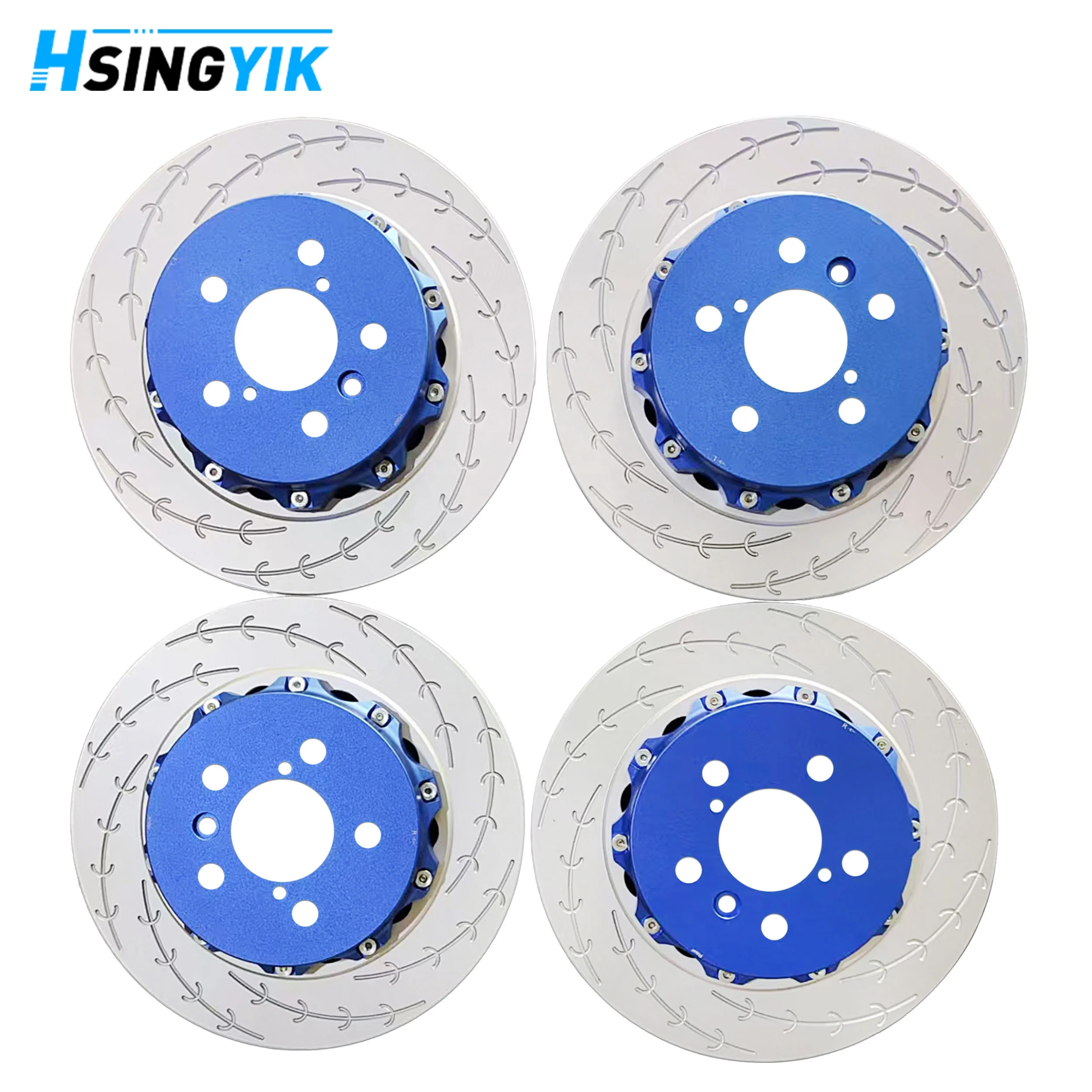 Lightweight 2-Piece Brake Rotor With Aluminum Hat Floating Design Performance Brake Disc For Toyota GR Yaris