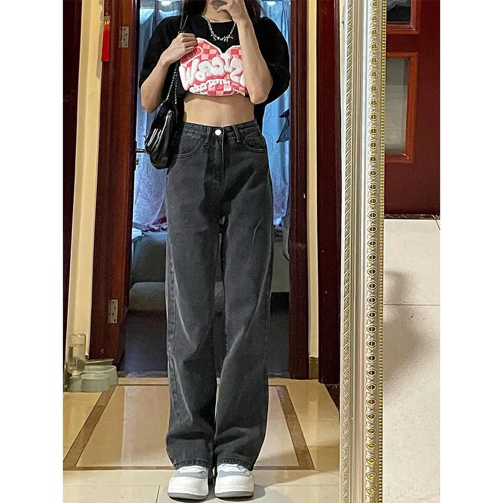 

Женские прямые джинсы, термозимние теплые флисовые подкладки, утолщенные, уютные, плюшевые, бархатные, мягкие, удобные, тяжелые, полная длина, палаццо