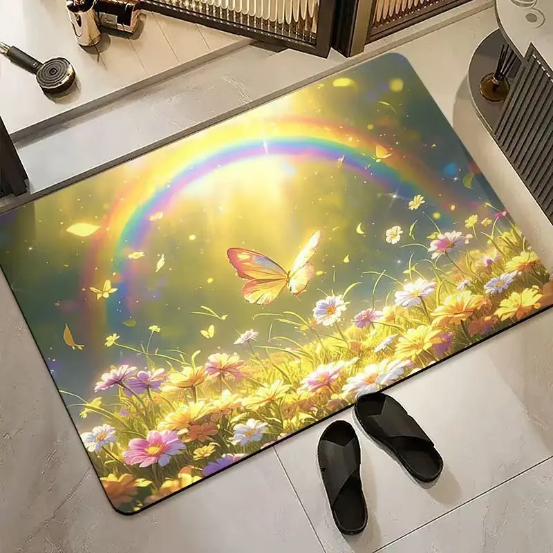Bathroom absorbent diatom mud toilet  doormat toilet toilet floor mat toilet carpet