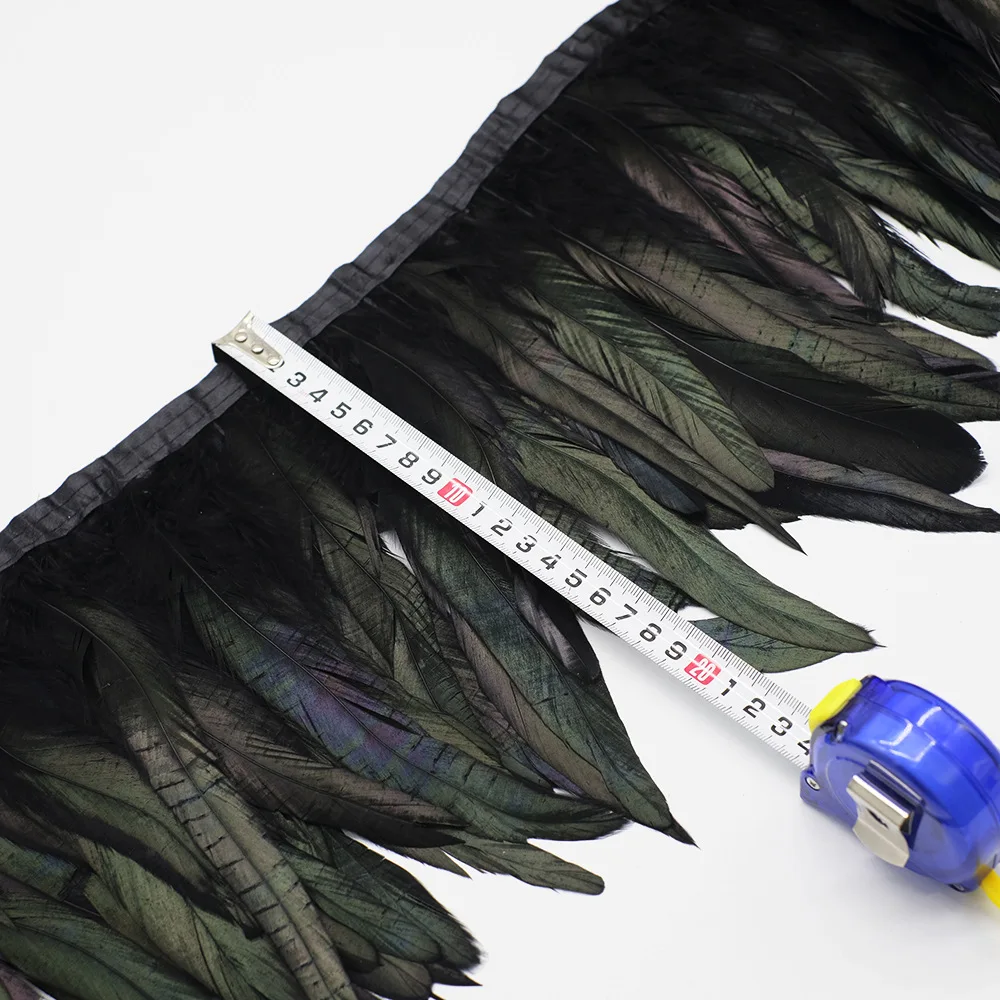 

Черная ткань с перьями, аксессуары для одежды, декоративная ткань с перьями, юбка с краями, куриный хвост, тканевый пояс с перьями