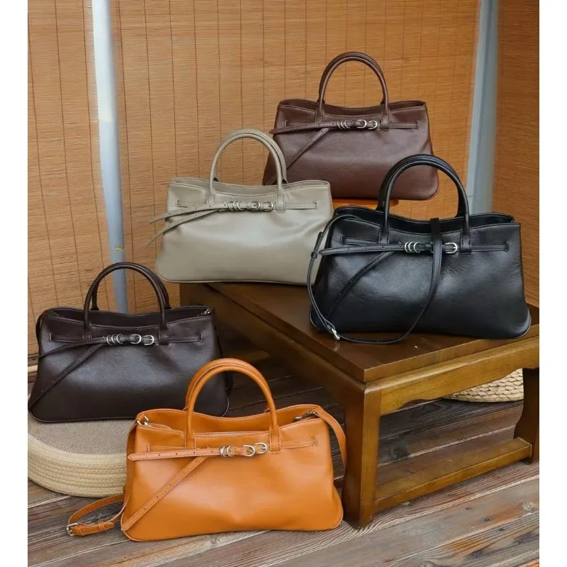 

Лидер продаж, женская сумка на одно плечо, ретро верхний слой, хрустальная сумка через плечо из воловьей кожи растительного дубления, кожаная сумка-тоут