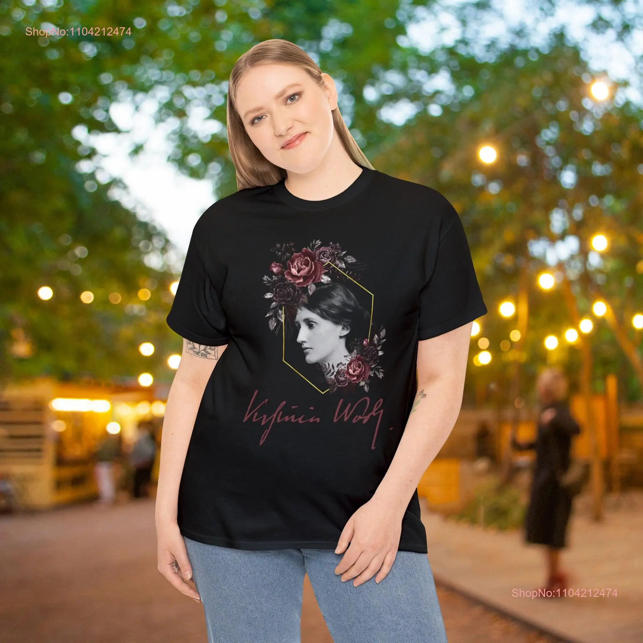 Virginia Woolf T Shirt Women in Literature s for Writers English Teachers long or short sleeves