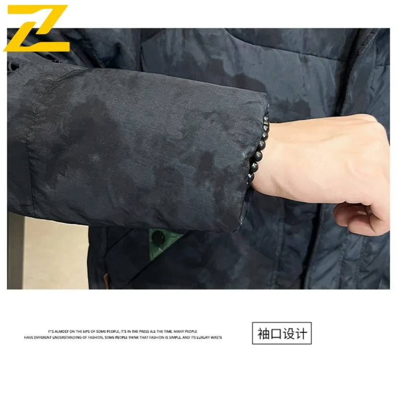 COMXZ Men Down Jacket High Fashion New Style Extreme Cold Resistant Windproof Skiing Puffer Jacket Snowy Thick Warm Parker Coat