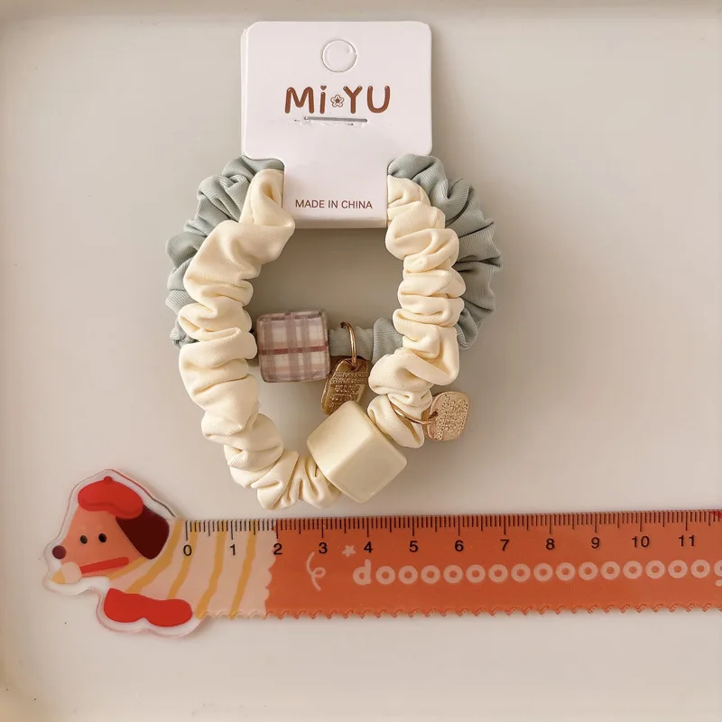 Резинки для волос в консервативном стиле, корейский стиль, омбре с бантом, как нежная резинка для волос для женщин и девочек, милые аксессуары для волос без повреждений