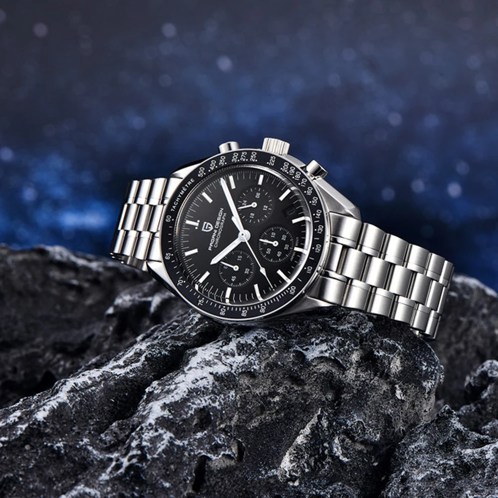 PAGANI DESIGN Watches 2025 New Men's Top Luxury Quartz Watch For Men AR Sapphire Crystal Automatic Date Waterproof Chronograph