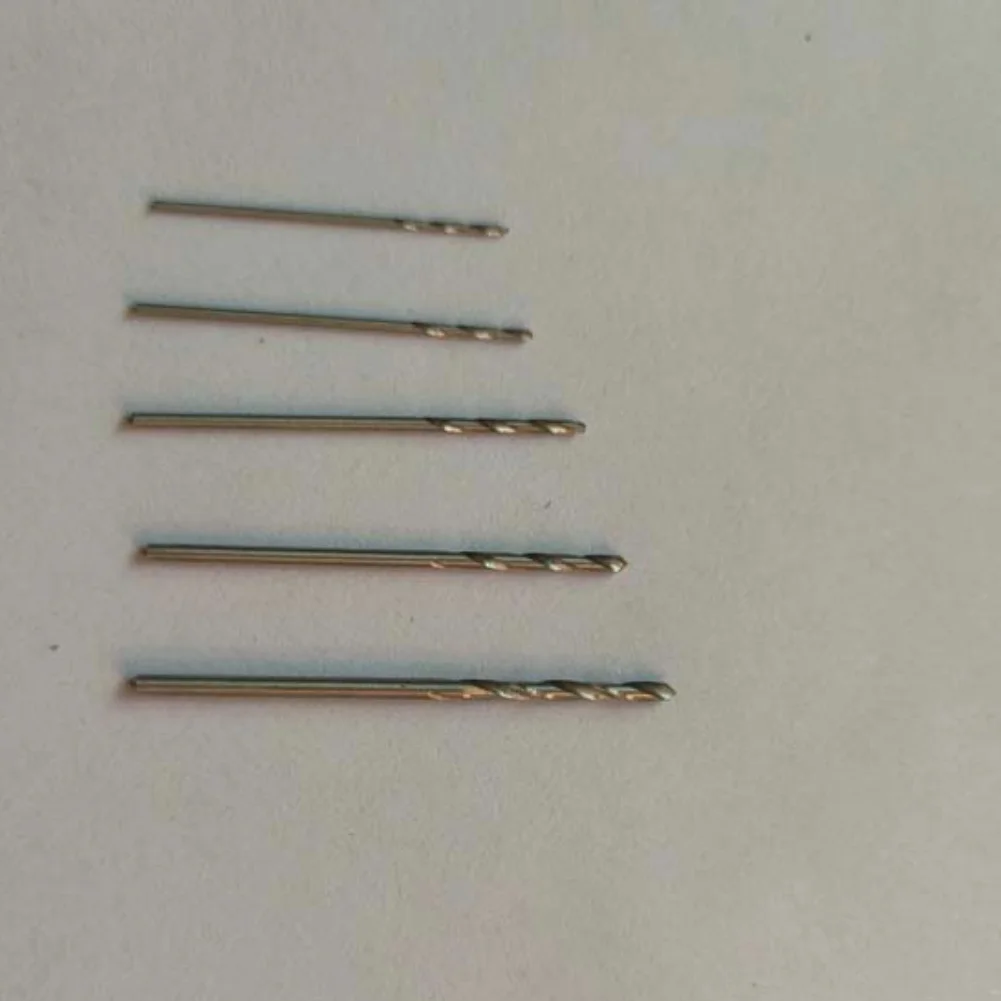 Drill Bits for Thin Metal Plastic For Wood 5pcs 10pcs Straight Shank Coated HSS Steel 0.8mm to 3mm Diameter Range
