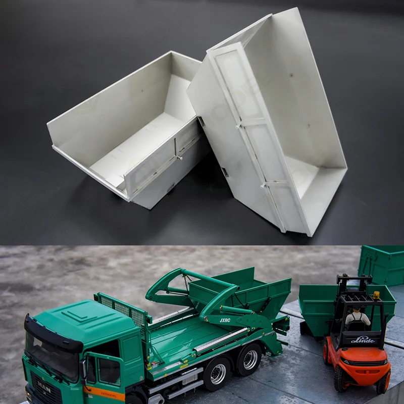 

JXMODEL-VL18U Metal Body Car Small Loading Hopper for 1/14 Tamiya RC Truck Trailer Tipper Scania 770S MAN ACTROS 3363 Volvo Car