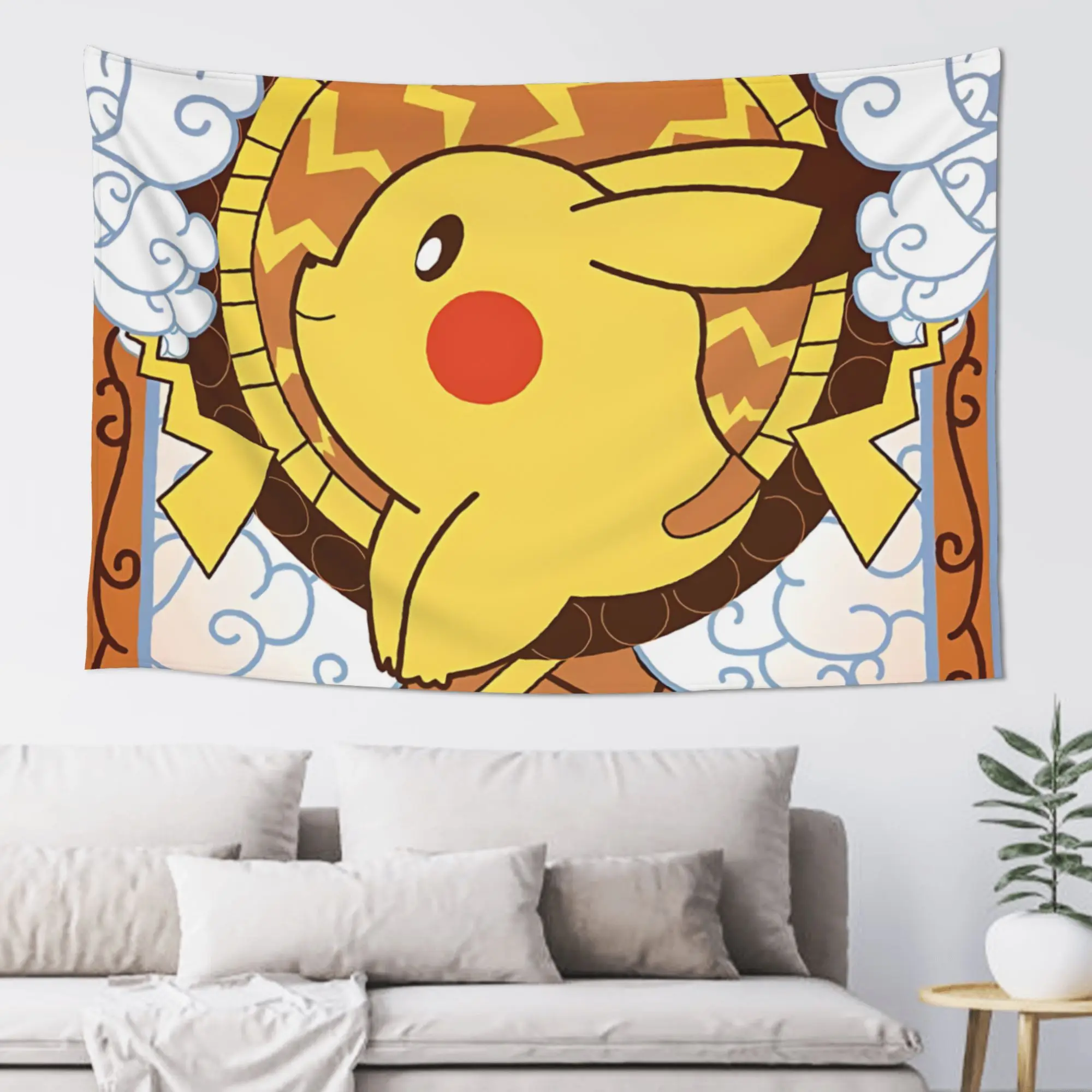 tapecaria-de-parede-personalizada-com-o-tema-pokemon-e-pikachu-para-o-halloween-estilo-«cutecore»-ideal-para-decorar-a-casa-e-pendurar-na-parede