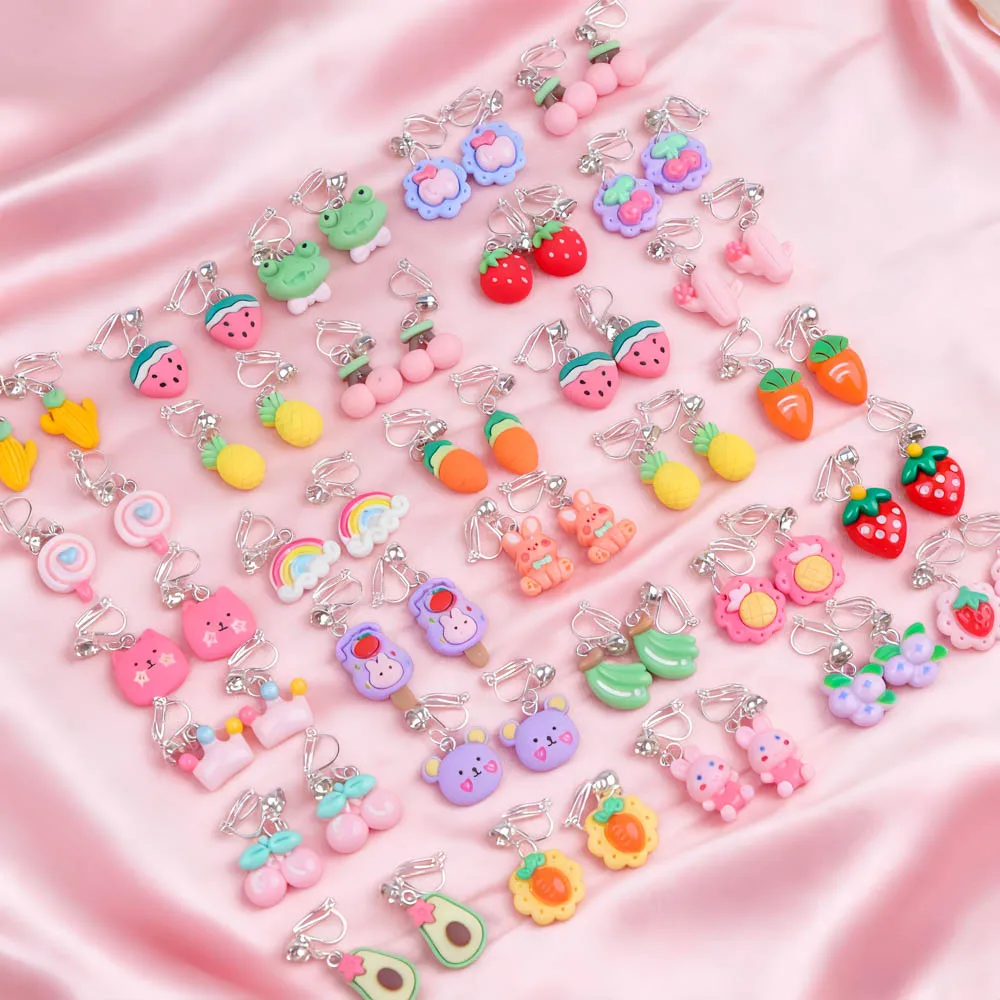 10/20 زوج/وحدة موضة لطيف مضحك سحر الحلو الفاكهة الفراولة أقراط للنساء مجوهرات يومية حفلة هدية اكسسوارات مزيج نمط #3