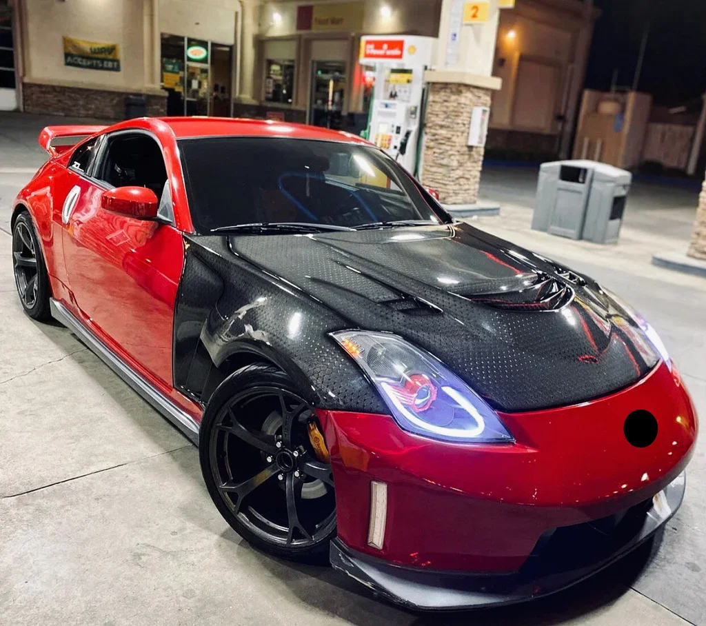 

For 350Z Nissan 350z Z33 Hood Dry Carbon Fiber
